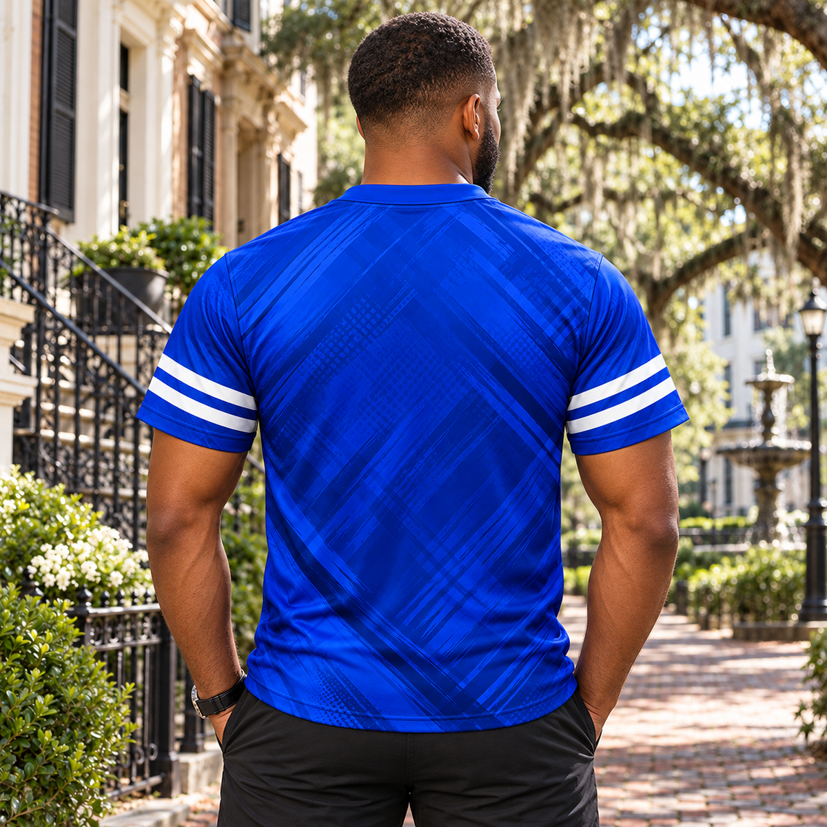 Phi Beta Sigma 1914 Royal Blue Varsity All-Over Shirt