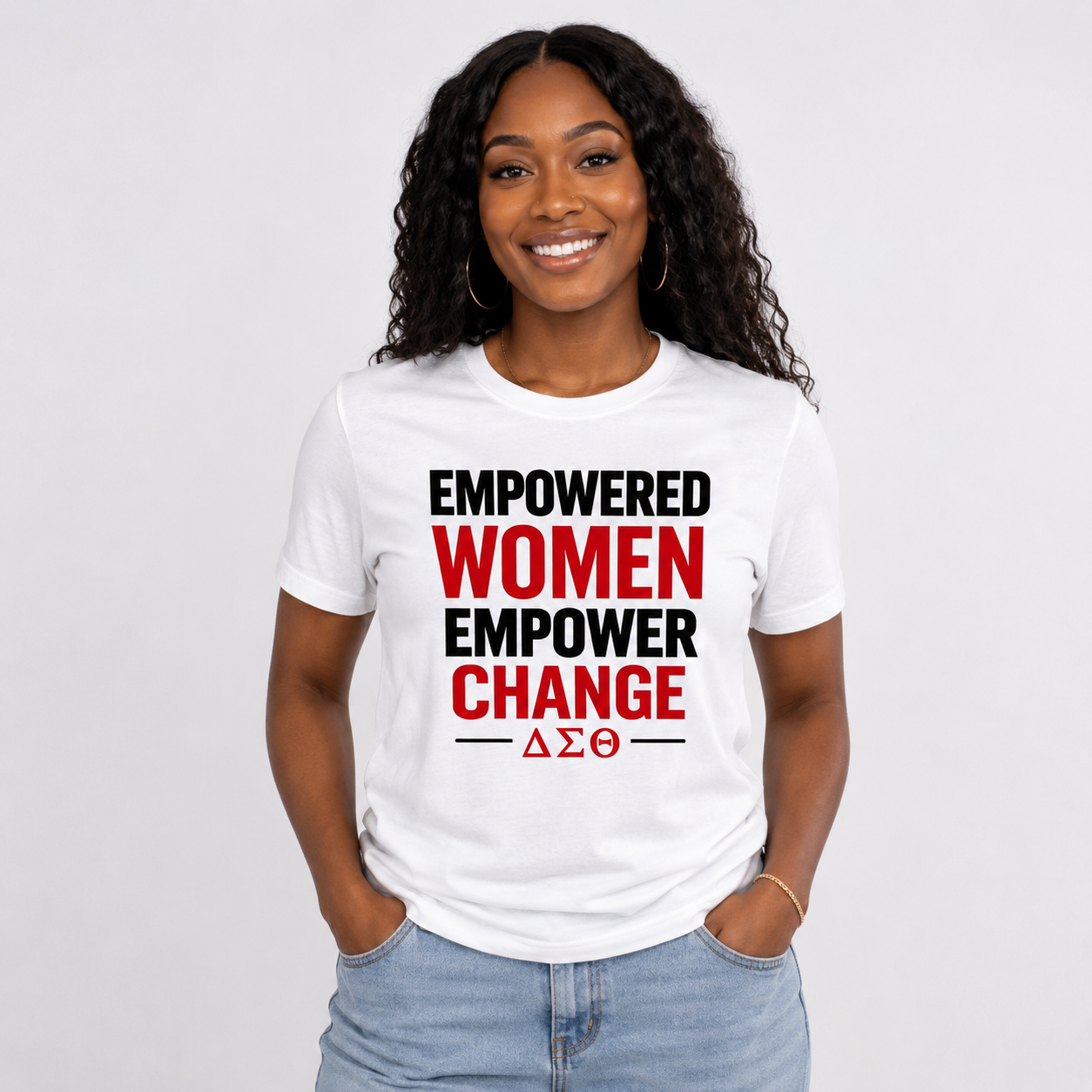 Delta Sigma Theta Empowered Women Empower Change T-Shirt