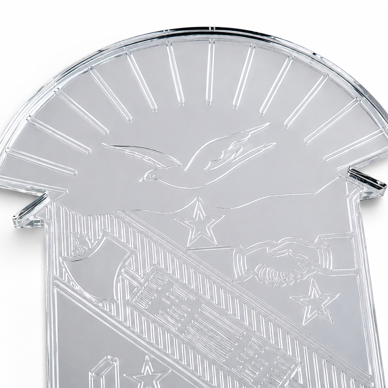 Phi Beta Sigma Mirrored Acrylic Shield Emblem