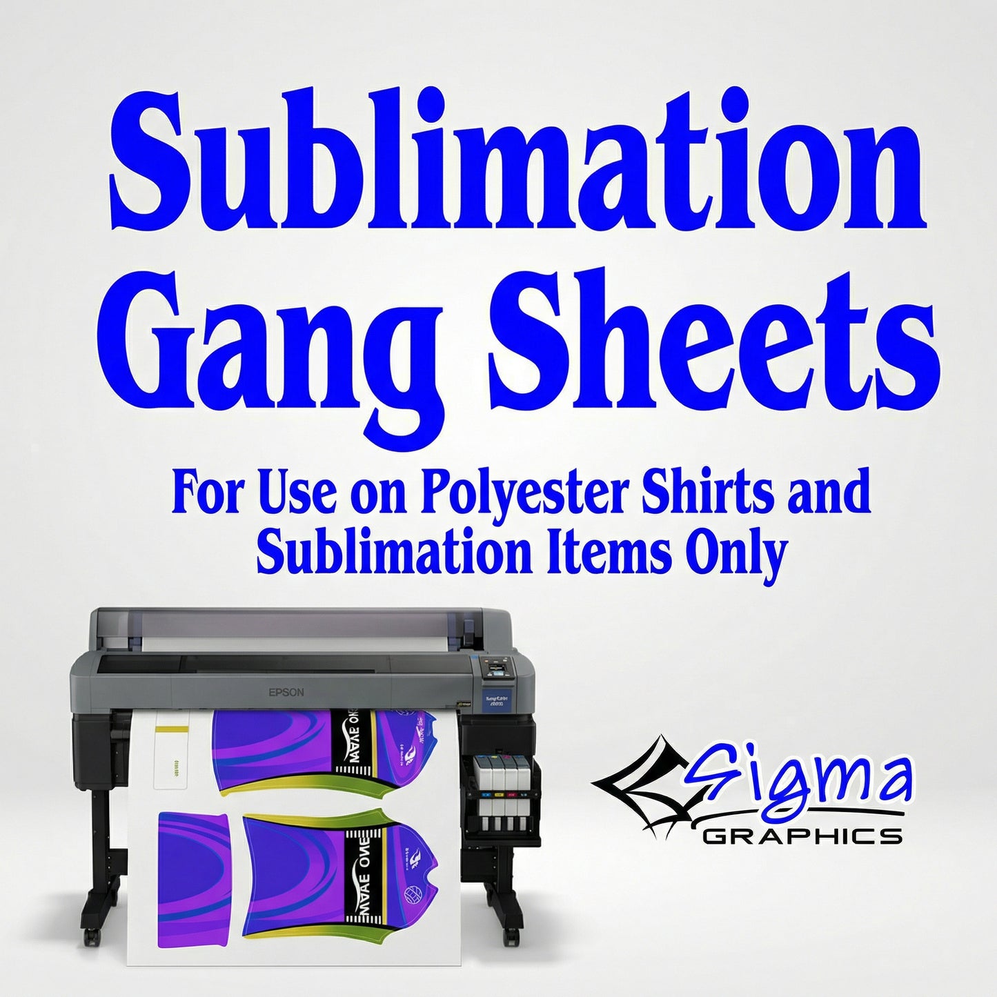 Sublimation Gang Sheet(For Polyester and Sublimatable material