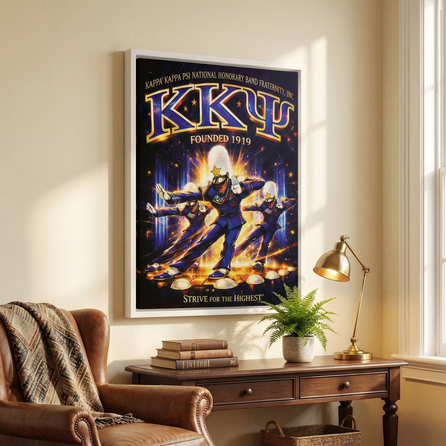 Kappa Kappa Psi Canvas Wall Art (KKΨ Band Fraternity, Founded 1919)