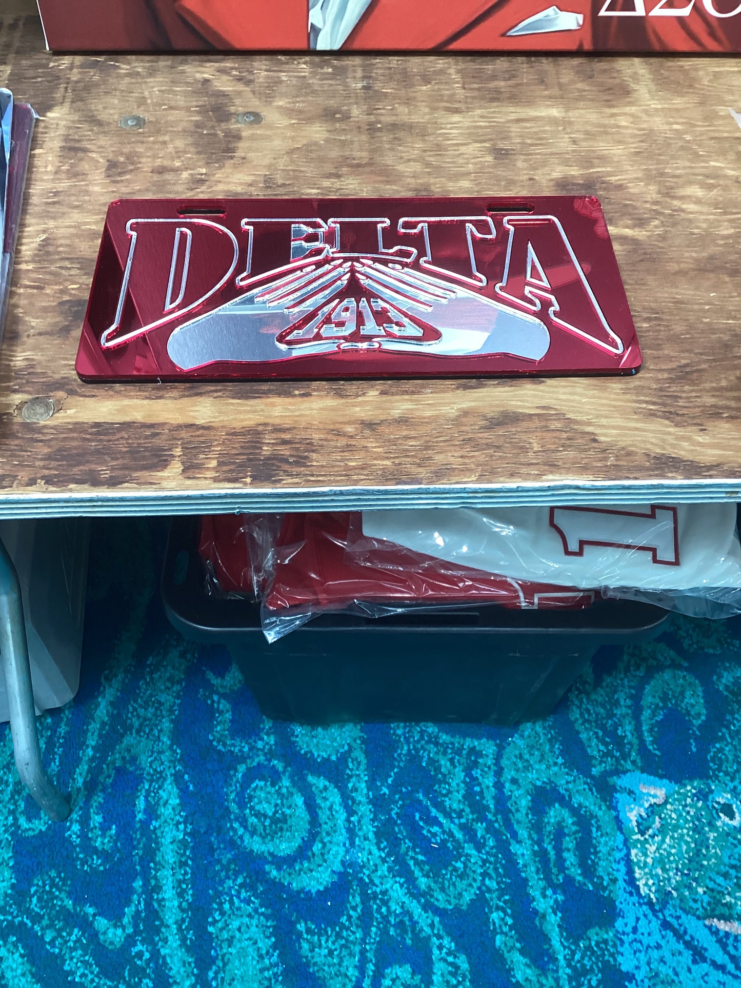 Delta Sigma Theta Delta Hand Plate Tag