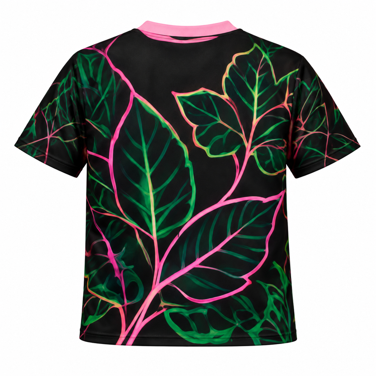 Alpha Kappa Alpha Black Neon Botanical All-Over Print Shirt