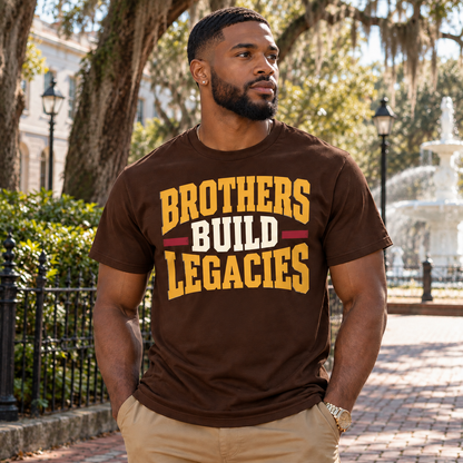 Iota Phi Theta Brothers Build Legacies 1963 Brown T-Shirt