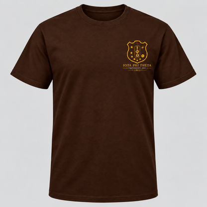 Iota Phi Theta Crest Brown T-Shirt