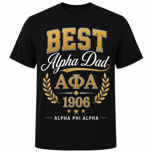Best Alpha Dad Alpha Phi Alpha T-Shirt