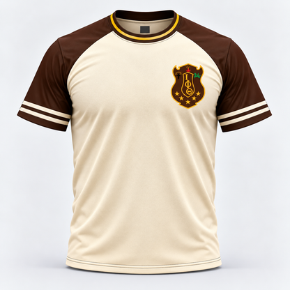 Iota Phi Theta Cream & Brown Heritage Crest T-Shirt