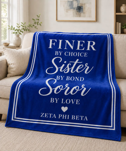 Zeta Phi Beta Finer by Choice Soror Blanket