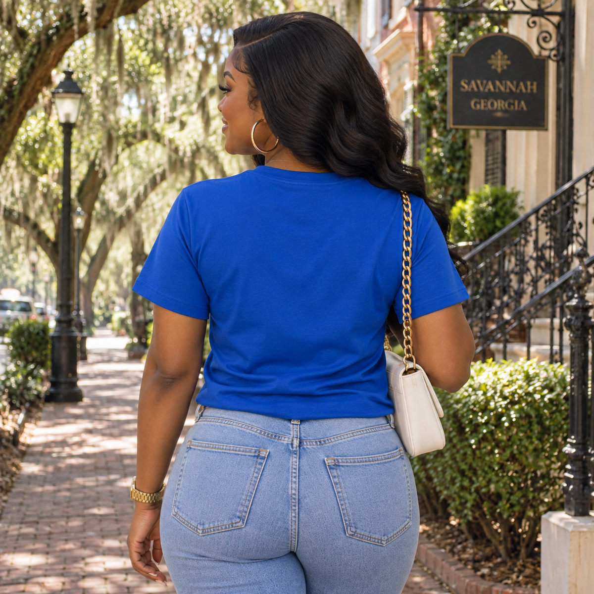 Zeta Phi Beta Finer Things Ahead Royal Blue T-Shirt
