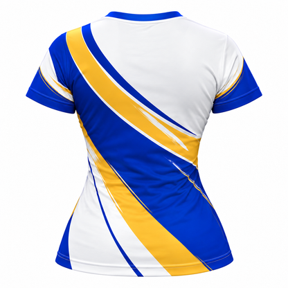 Sigma Gamma Rho Blue Gold Poodle All-Over Print Shirt