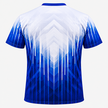 Phi Beta Sigma Royal Blue & White Geometric All-Over Shirt