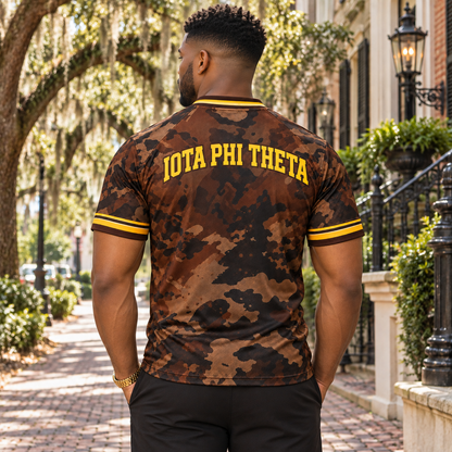 Iota Phi Theta Brown Camo Performance T-Shirt