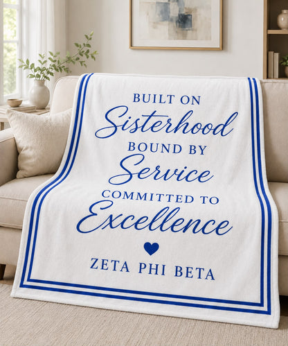 Zeta Phi Beta Built on Sisterhood Blanket