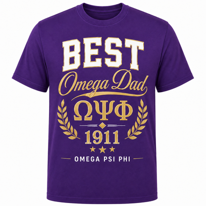 Best Omega Dad Omega Psi Phi T-Shirt