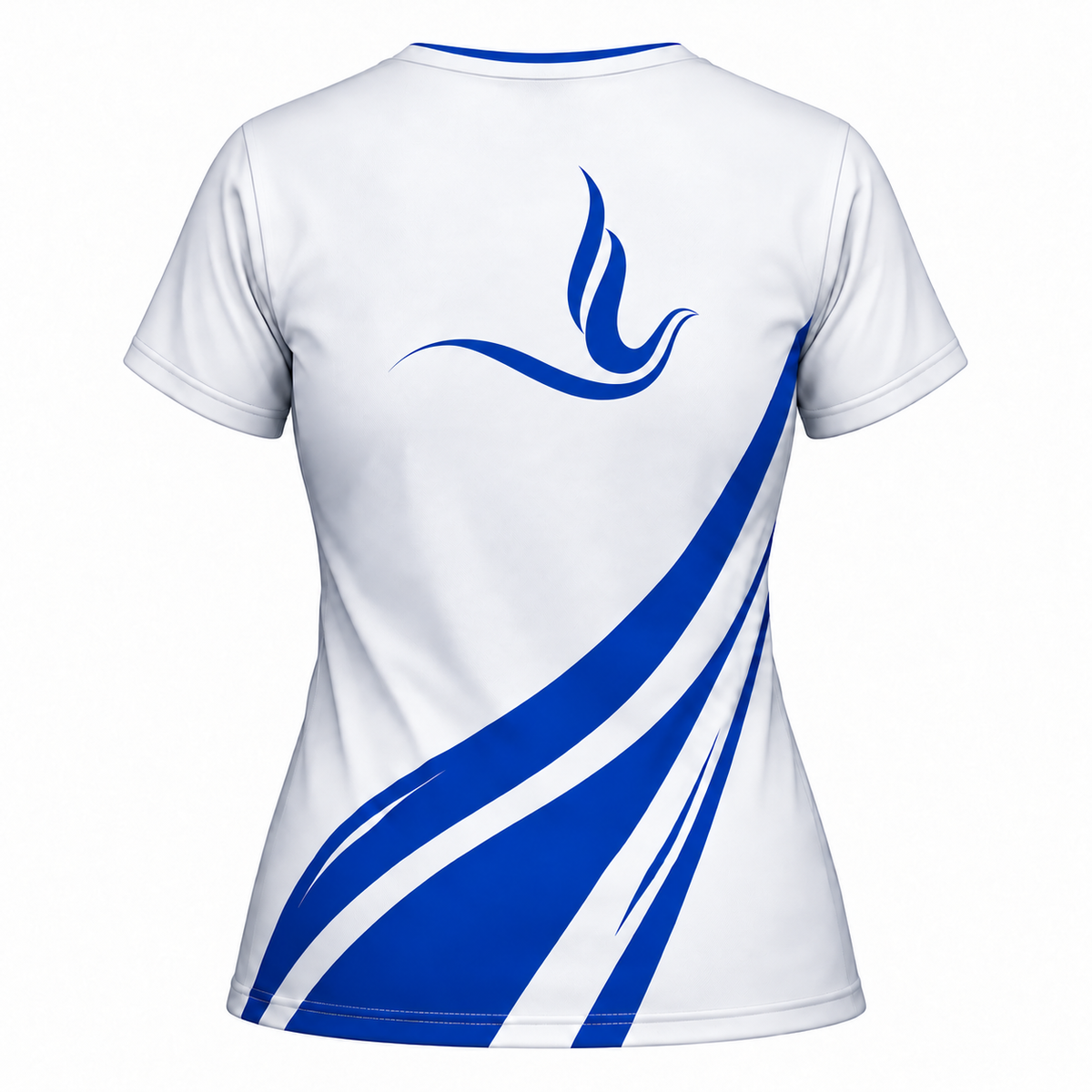 Zeta Phi Beta White & Royal Blue Wave All-Over Print Shirt