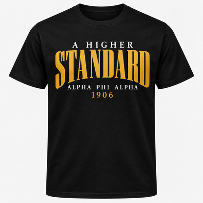 Alpha Phi Alpha A Higher Standard Black T-Shirt