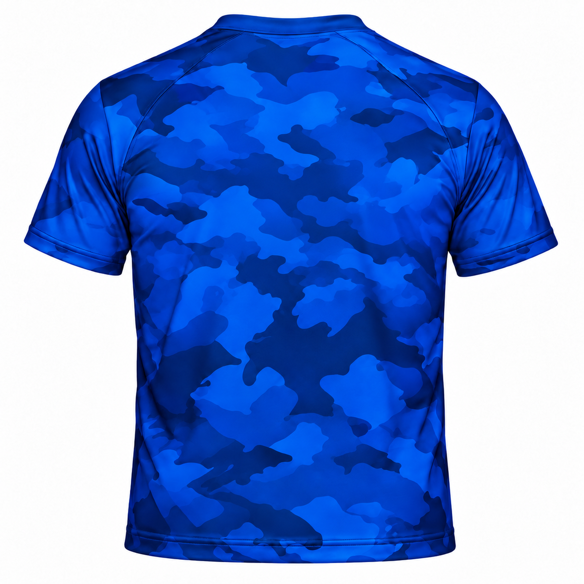 Savannah State University Tigers Blue Camo All-Over Print T-Shirt