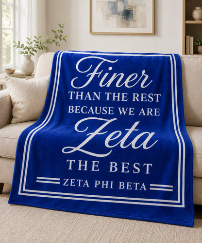 Zeta Phi Beta Finer Than the Rest Blanket