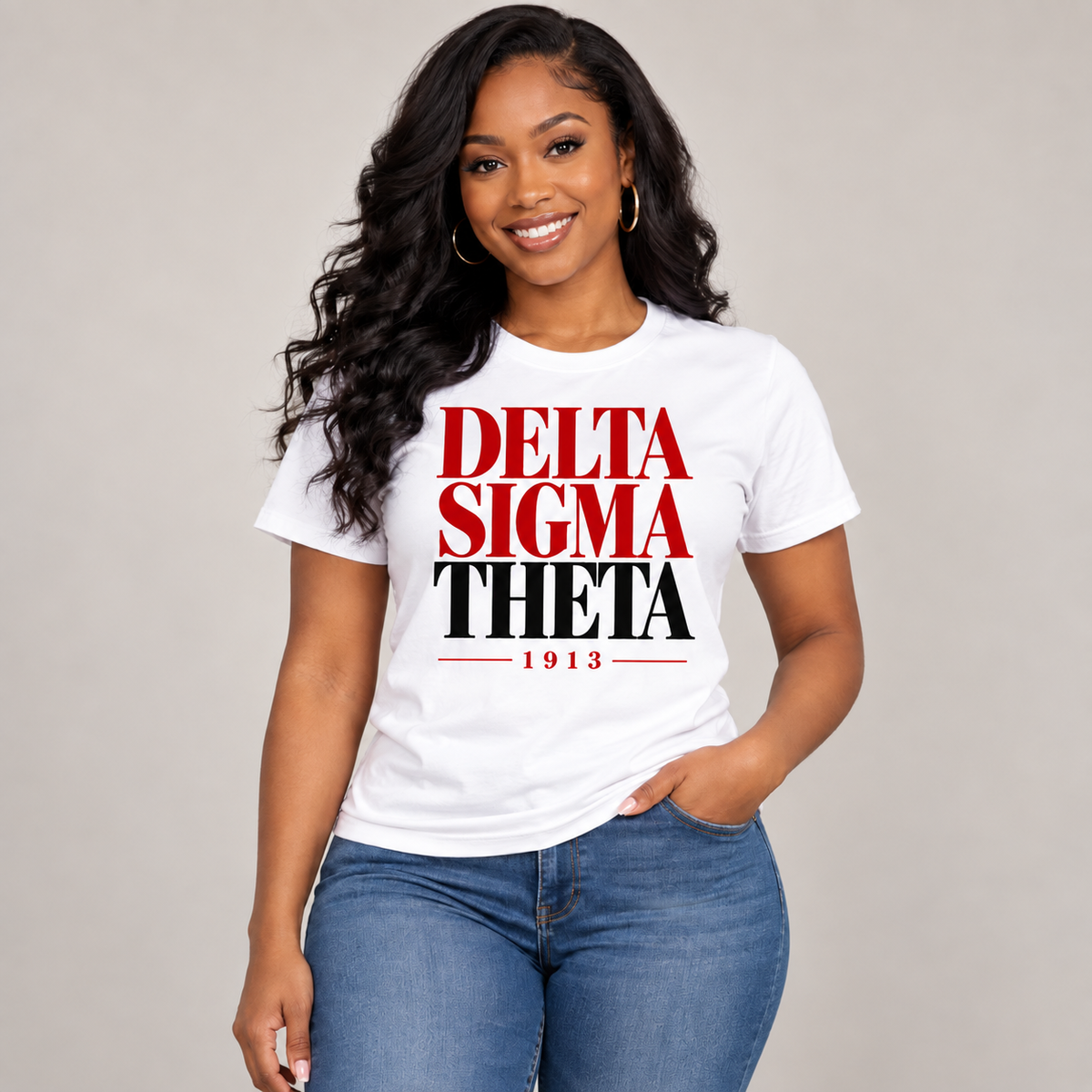 Delta Sigma Theta 1913 White T-Shirt
