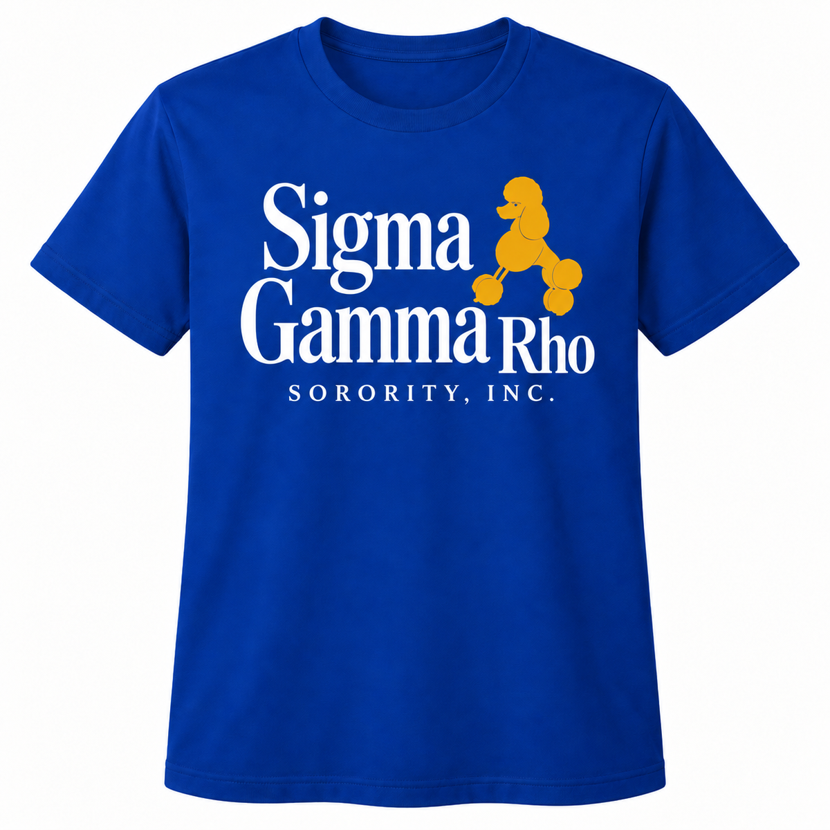 Sigma Gamma Rho Poodle Royal Blue T-Shirt