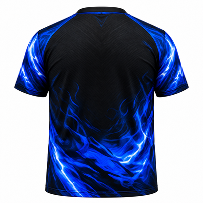 Phi Beta Sigma Electric Blue Flame All-Over Shirt