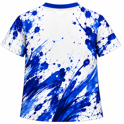 Zeta Phi Beta Blue Splash Diva All-Over Print Shirt