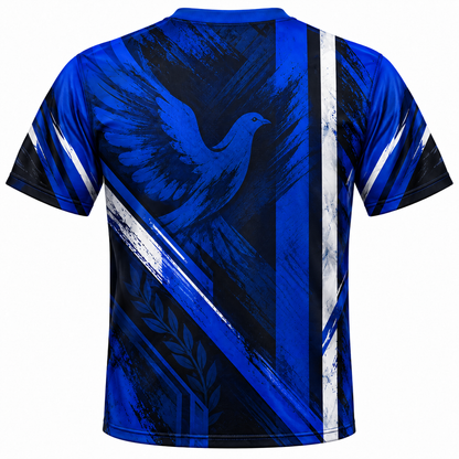 Phi Beta Sigma 1914 Dove Blue & Black All-Over Shirt