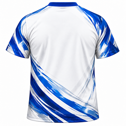 Phi Beta Sigma Royal Blue & White Brushstroke All-Over Shirt