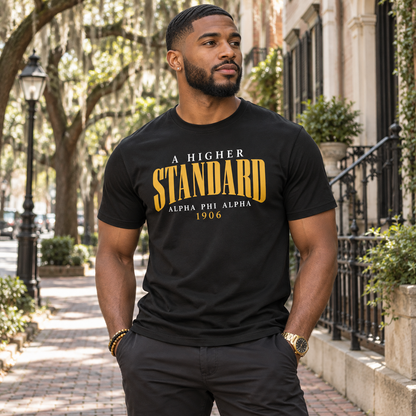 Alpha Phi Alpha A Higher Standard Black T-Shirt