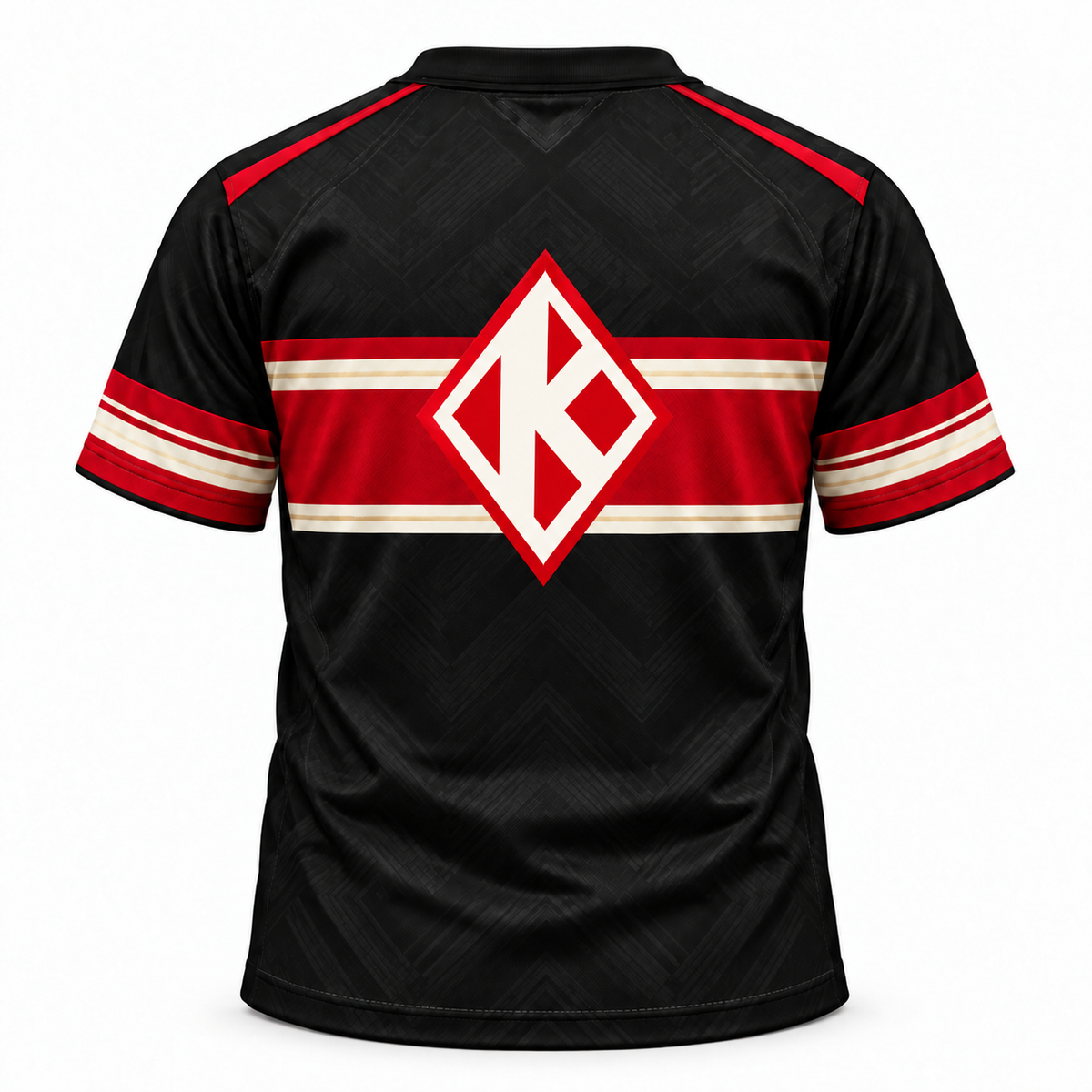 Kappa Alpha Psi Black & Crimson Diamond K All-Over Print T-Shirt