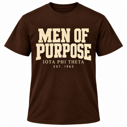 Iota Phi Theta Men of Purpose Brown T-Shirt