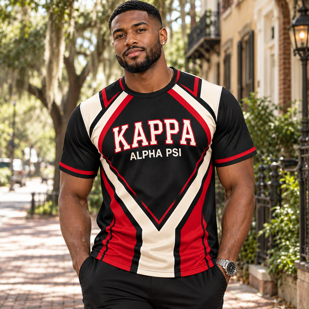 Kappa Alpha Psi KAPPA Chevron All-Over T-Shirt
