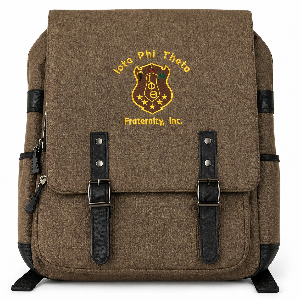 Iota Phi Theta Fraternity Brown Backpack