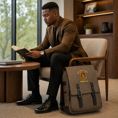 Iota Phi Theta Fraternity Brown Backpack