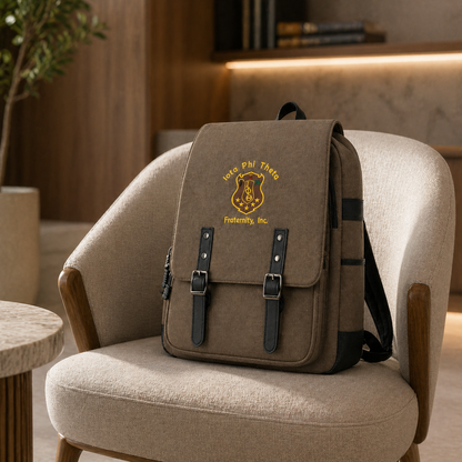 Iota Phi Theta Fraternity Brown Backpack