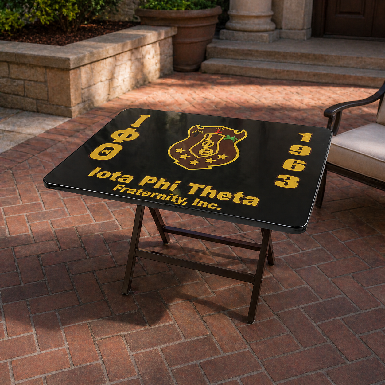 Iota Phi Theta Crest Folding Table