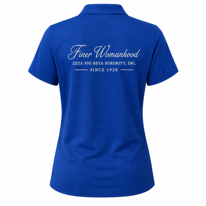 Zeta Phi Beta Embroidered Workwear Pro Polo Shirt