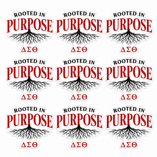 Delta Sigma Theta Rooted in Purpose UV DTF Transfer Sheet product image from Sigma Graphics