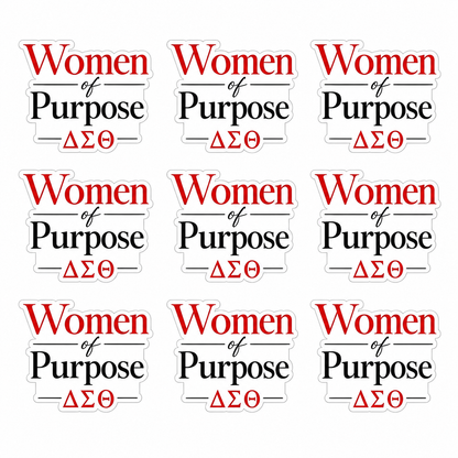 Delta Sigma Theta Women of Purpose UV DTF Transfer Sheet