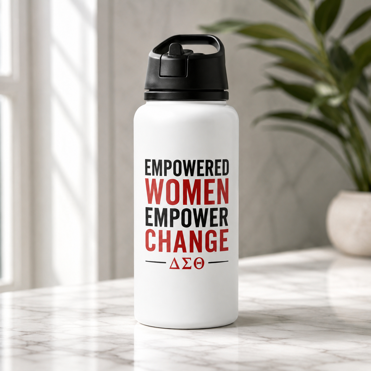 Delta Sigma Theta Empowered Women Empower Change UV DTF Transfer Sheet
