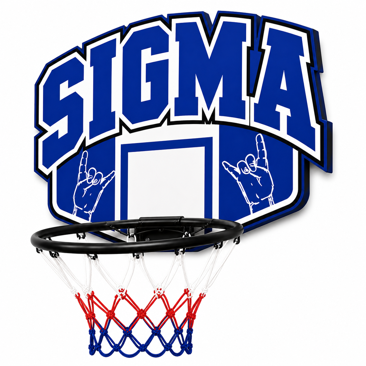 Phi Beta Sigma Basketball Backboard & Rim Set