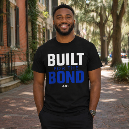Phi Beta Sigma Built for the Bond Black T-Shirt