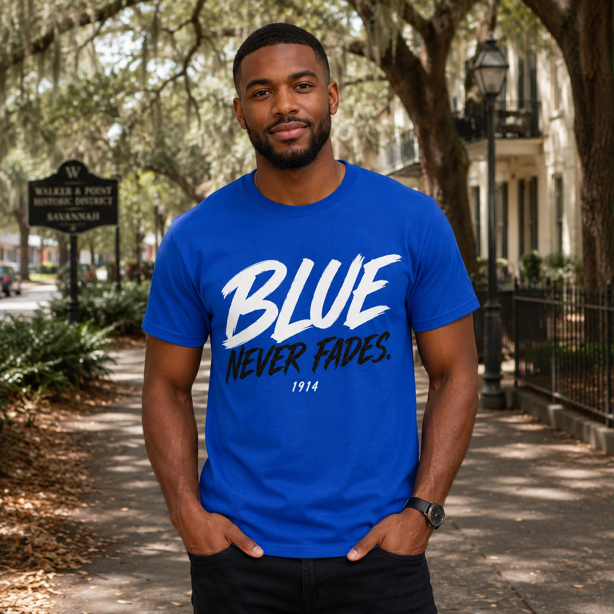Phi Beta Sigma Blue Never Fades Royal Blue T-Shirt