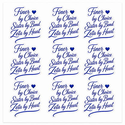 Zeta Phi Beta Finer by Choice UV DTF Transfer Sheet