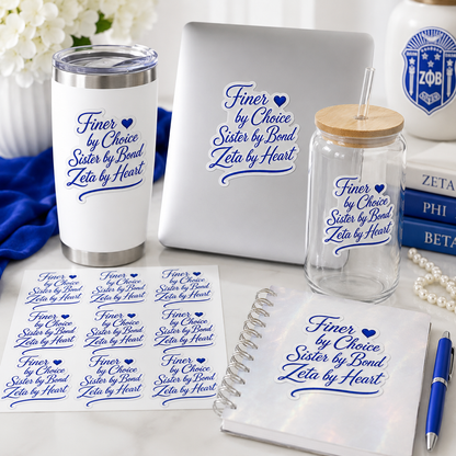 Zeta Phi Beta Finer by Choice UV DTF Transfer Sheet