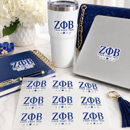 Zeta Phi Beta Finer Since 1920 UV DTF Transfer Sheet
