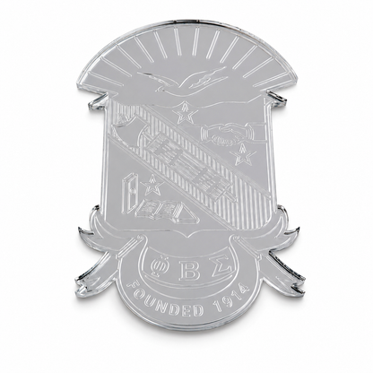 Phi Beta Sigma Mirrored Acrylic Shield Emblem