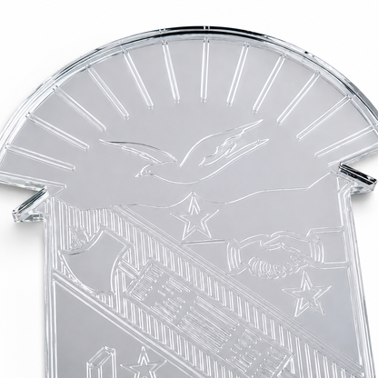 Phi Beta Sigma Mirrored Acrylic Shield Emblem