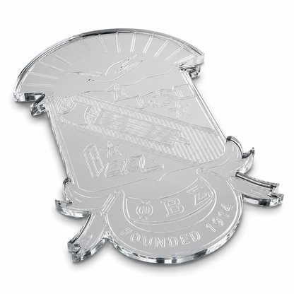Phi Beta Sigma Mirrored Acrylic Shield Emblem
