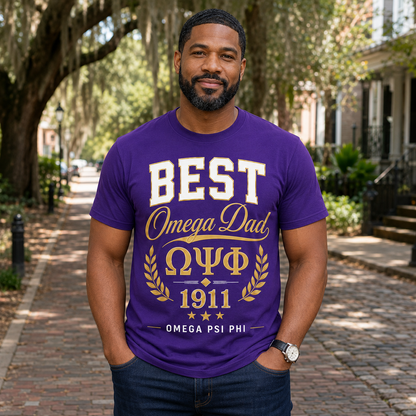 Best Omega Dad Omega Psi Phi T-Shirt